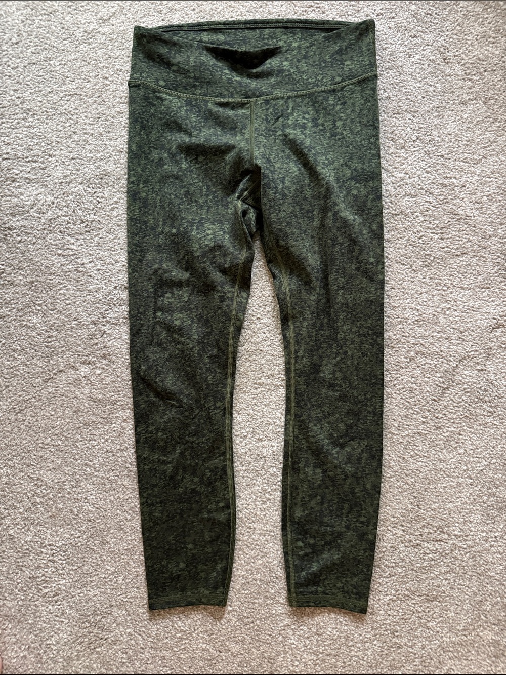 Fabletics Olive Green Heathered High-Rise Leggings